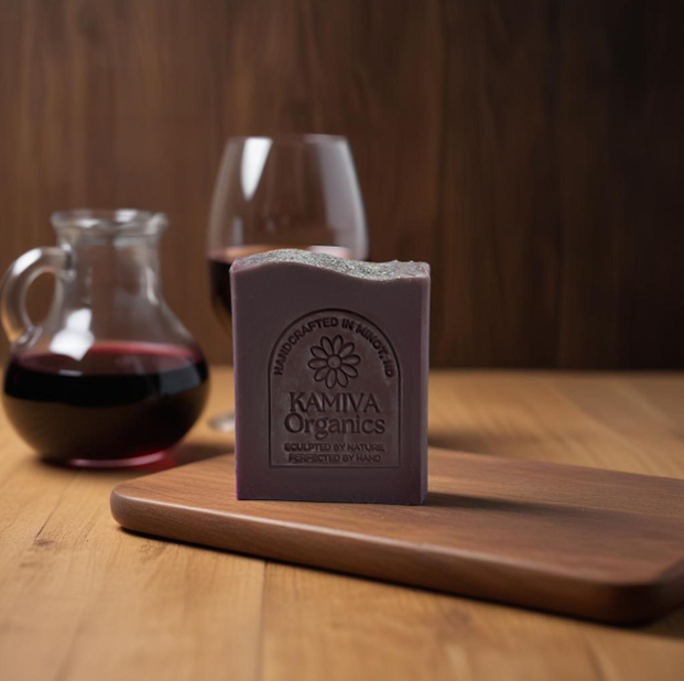 Cabernet and Cocoa Wine Soap - Grapefruit - Kamiva Organics
