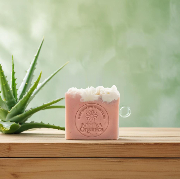 Aloe and Calamine Lard Soap - Kamiva Organics