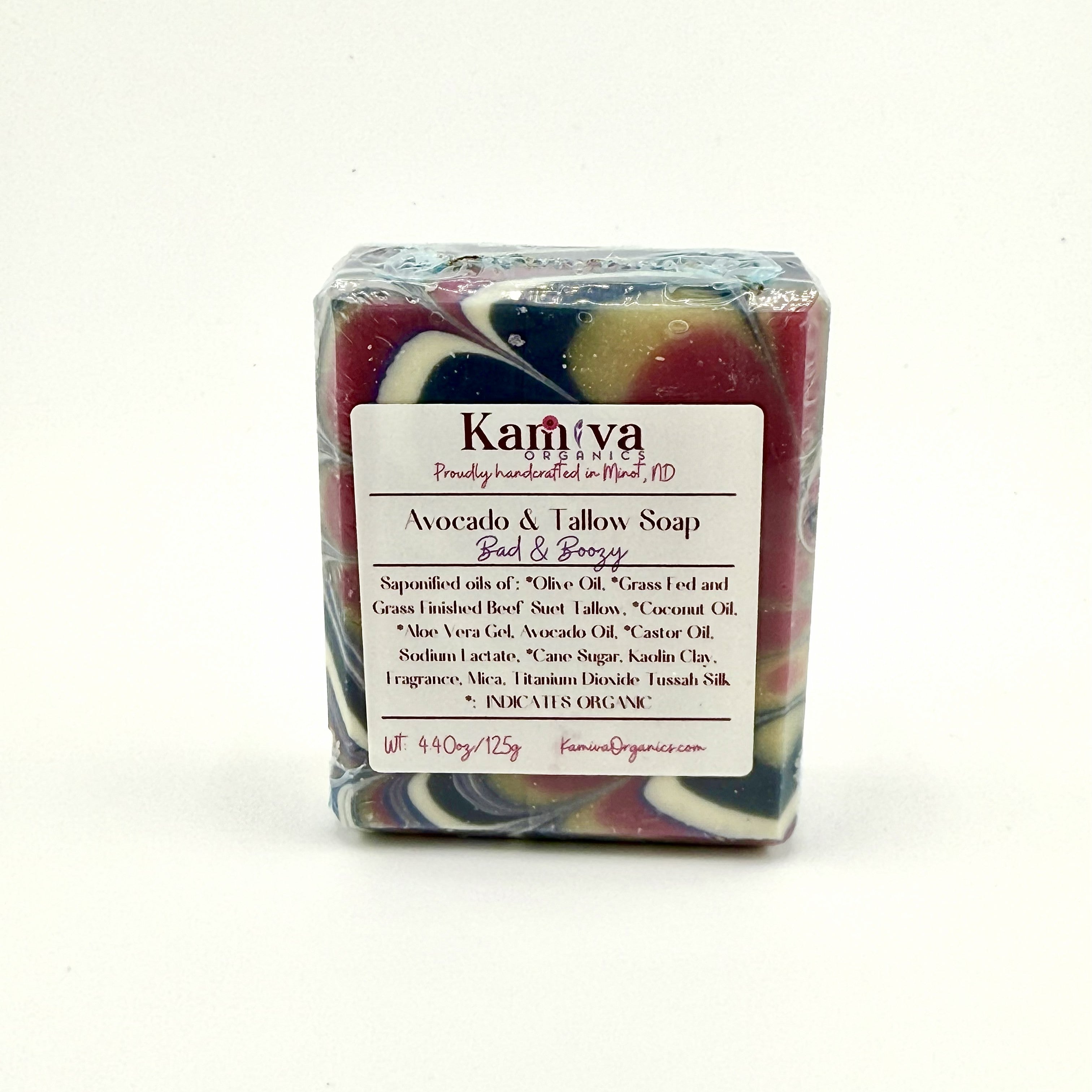 Avocado & Tallow Soap - Bad & Boozy - Kamiva Organics