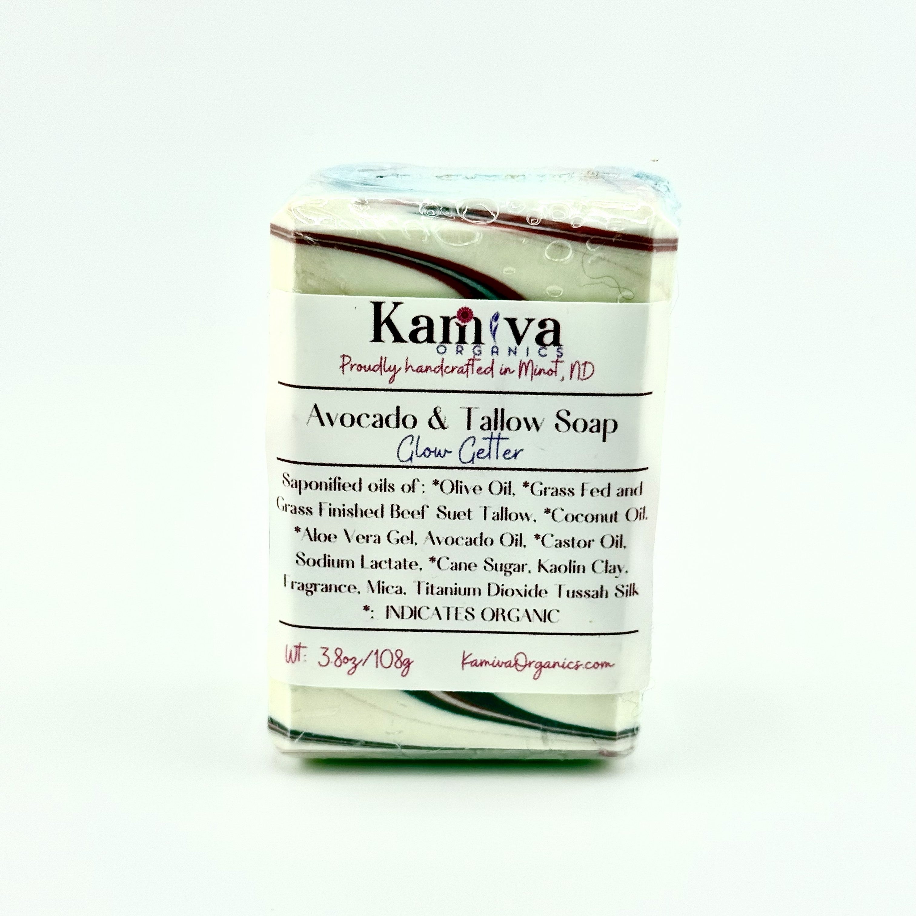 Avocado & Tallow Soap - Glow Getter - Kamiva Organics