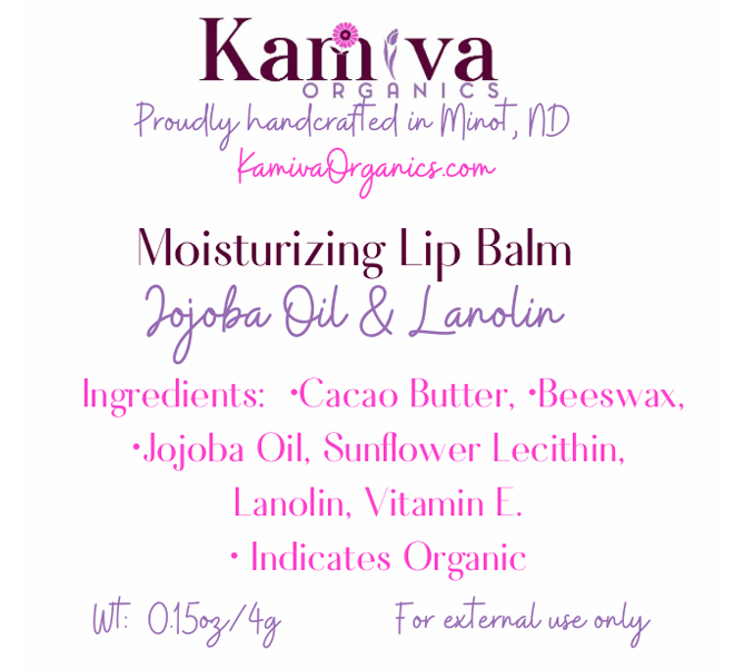 Moisturizing Lip Balm - Kamiva Organics